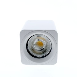 Foco Flin 1xGU10 blanco visto de planta