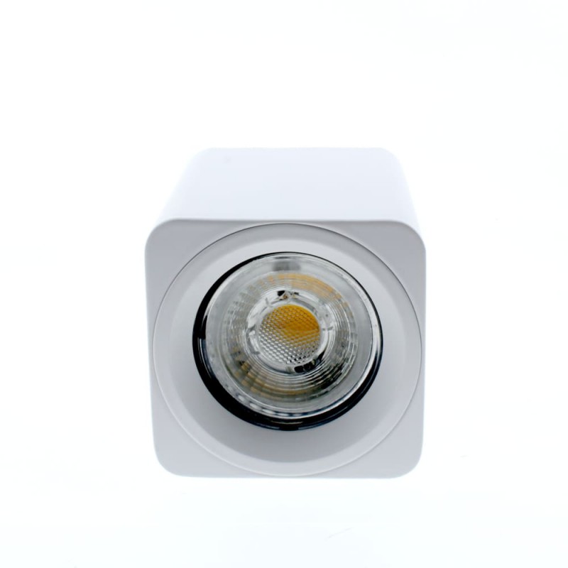 Foco Flin 1xGU10 blanco visto de planta