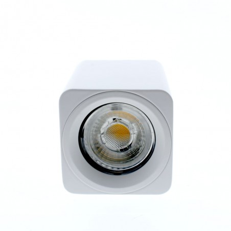 Foco Flin 1xGU10 blanco visto de planta