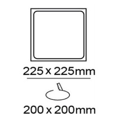 Spot Encastré LED 30W 4200K Carré Blanc