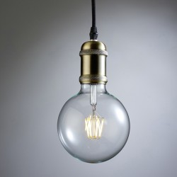 Portalámparas Colgante Cuero