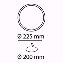 Downlight LED 30W Redondo Kaju Cuero