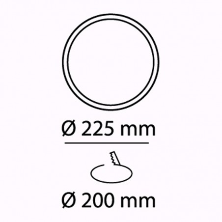 Downlight LED 30W Redondo Kaju Cuero