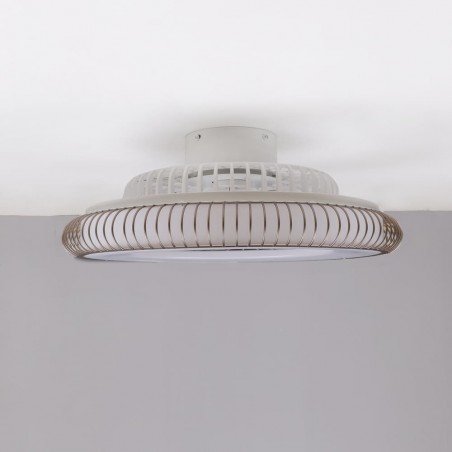 Ventilador DC Mirabel 40W 2800lm CCT-DIMM visto de perfil