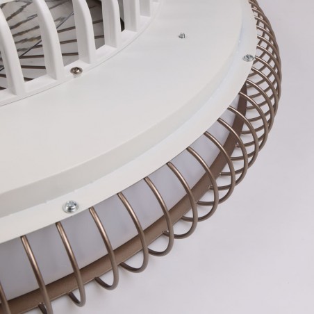 Detalle del ventilador Mirabel visto desde arriba