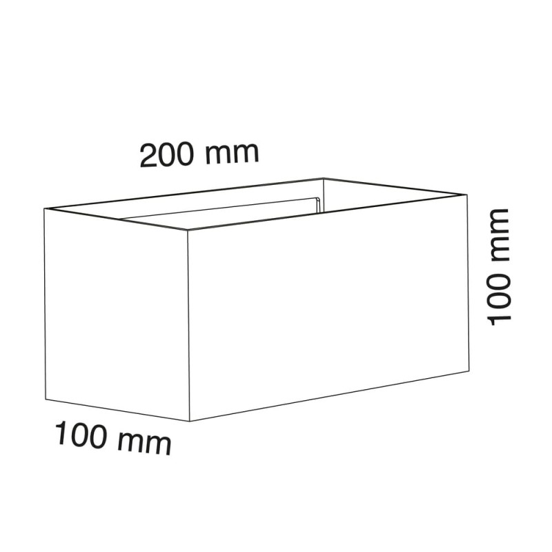 Applique murale IP54 Cube LED 4x5W 4000K Anthracite