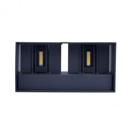 Cube LED Wall Light IP54 4x5W 4000K Anthracite