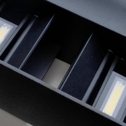 detalle de Aplique IP54 Cube led 4x5W 4000K antracita