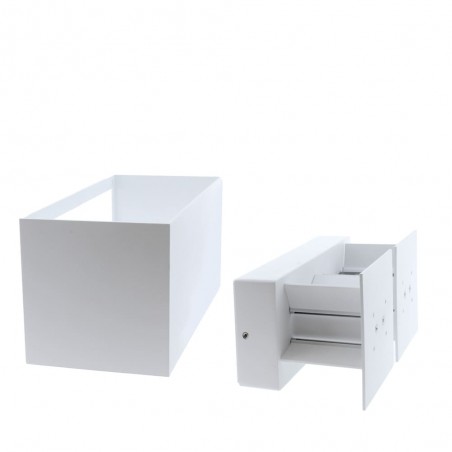 Aplique IP54 Cube led 4x5W 4000K blanco desmontado