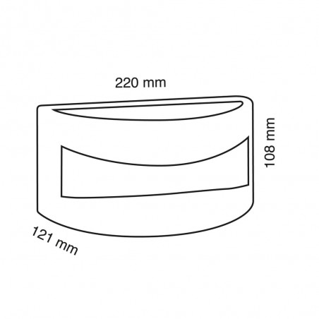 Cota Aplique IP54 Mota 1xE27 Antracita