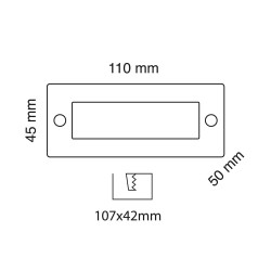 Cota Luz de escalera LED para interior y exterior PIM 2,4W