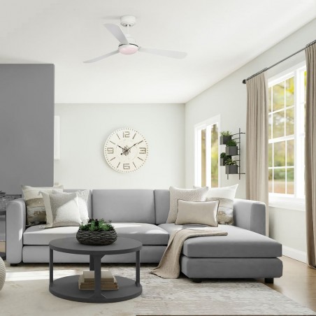 Noe LED DC Fan 3CCT 18W 1500Lm Reversible Blades Ash or White