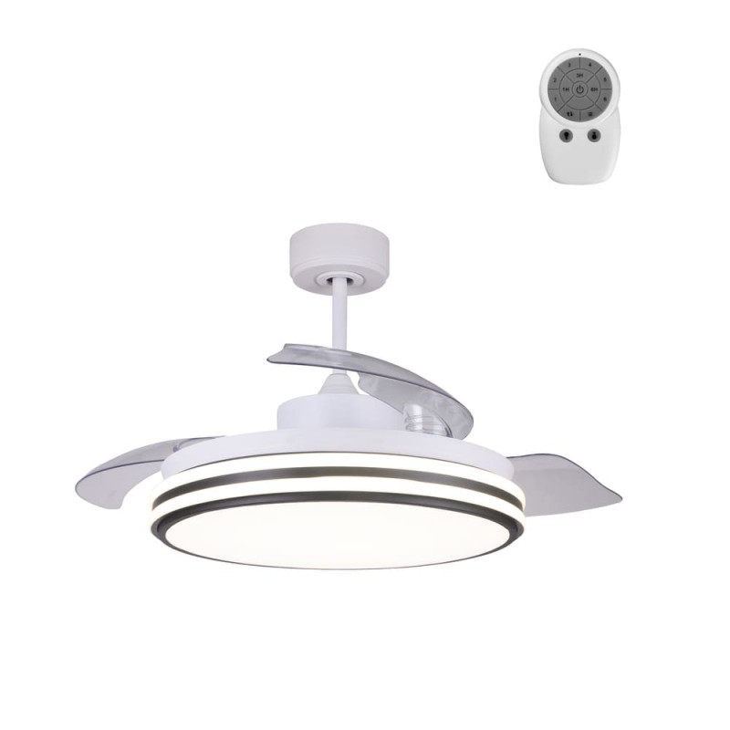 Ventilador DC Louis - 35W color blanco y mando