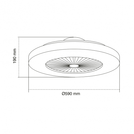 Kitale LED AC Ceiling Fan 45W 2700lm 3CCT Dimmable