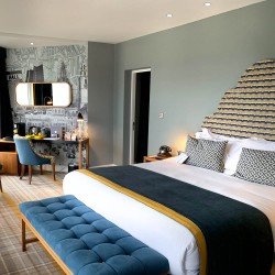 Habitación decorada con Empotrables Know de 6W encendidos