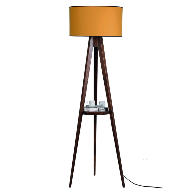 Lámpara de pie de madera Model 1 mostaza