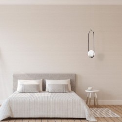 Dormitorio decorado con Lámpara colgante de 1 luz Model 7 regulable en altura