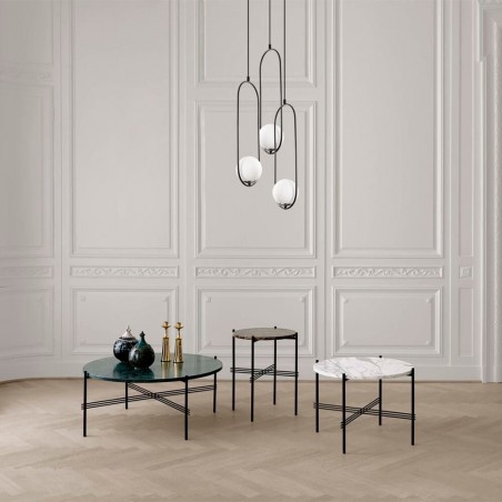 Sala de estar decorada con Lámpara colgante Model 7 de 3 luces redonda