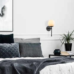 Model 8 Deco 1-light Wall Lamp Black