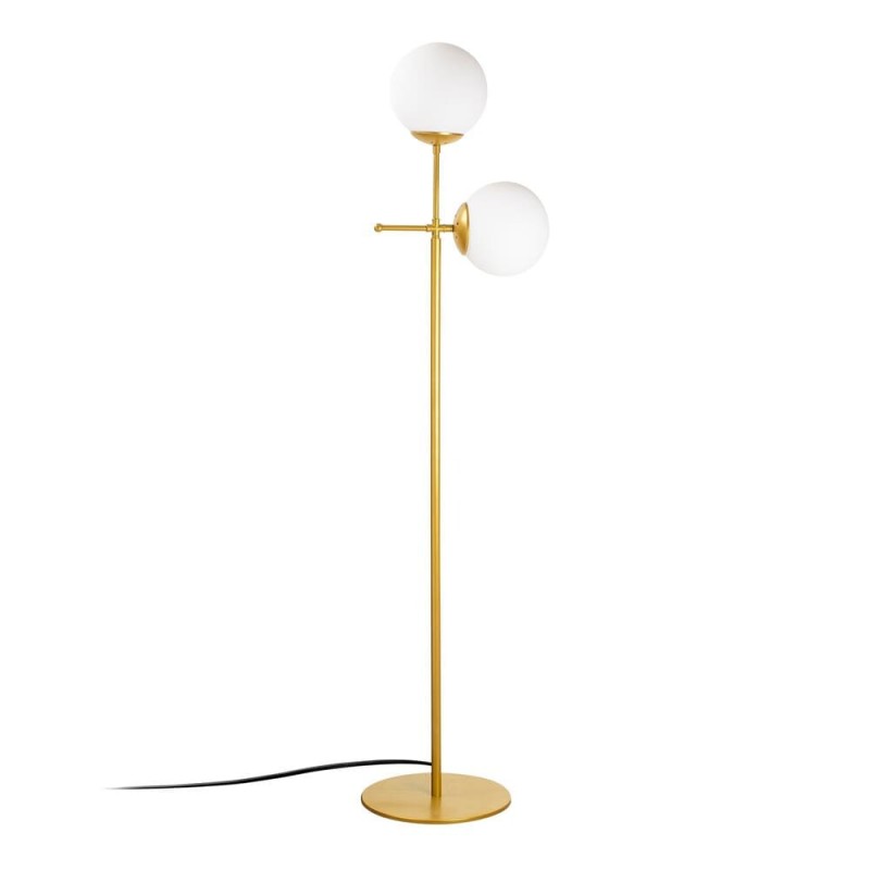 Lámpara de mesa con dos luces dorada Model 8