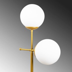 Detalles de la Lámpara de mesa con dos luces dorada Model 8