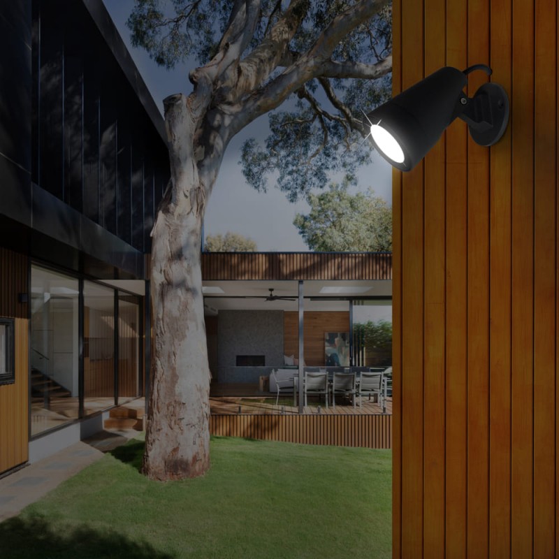 Pared de jardín iluminado con Aplique y baliza IP65 Put led 12W