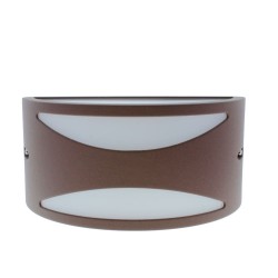 Aplique IP54 Mint 1xE27 Marrón óxido visto de frente