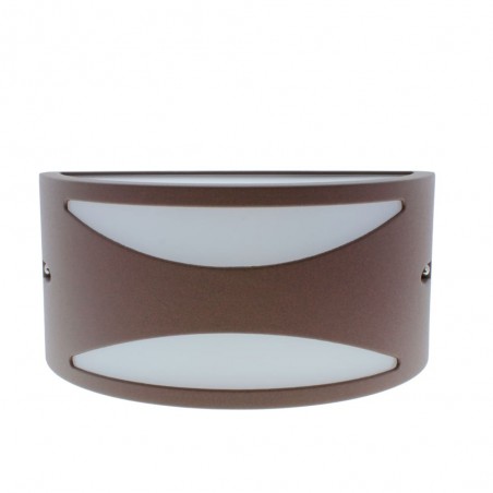 Aplique IP54 Mint 1xE27 Marrón óxido visto de frente