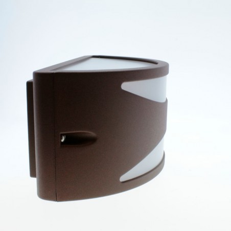 Aplique IP54 Mint 1xE27 Marrón óxido visto de perfil