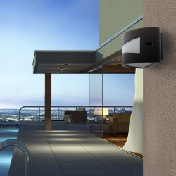 Piscina exterior decorada con Aplique IP54 Mota 1xE27 Antracita
