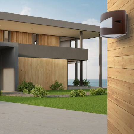 Mota Outdoor Wall Lamp IP54 1xE27 Rust Brown