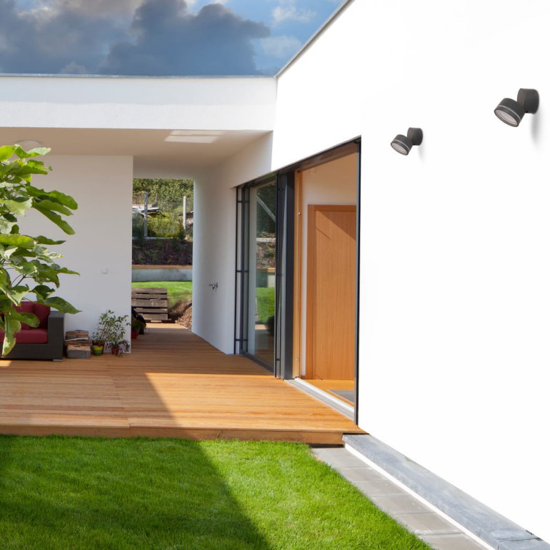 Jardín decorado con Aplique IP54 Tivo led 6W redondo