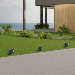 Jardín con suelo decorado con Aplique y baliza IP65 Put led 12W