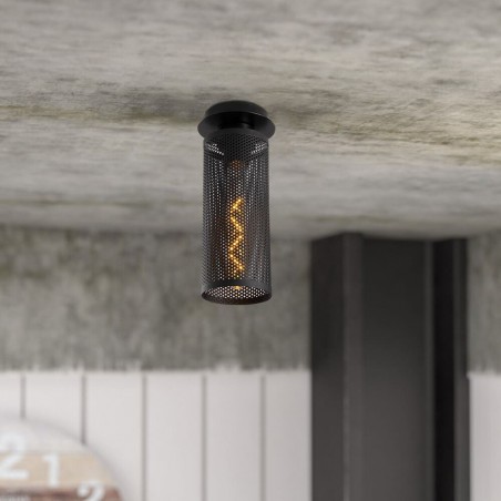 Model 13 Deco 1-light Ceiling Lamp Black