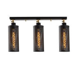 Model 13 Deco 3-Light Track Kit Lamp Black