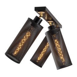 Model 13 Deco 3-Light Track Kit Lamp Black