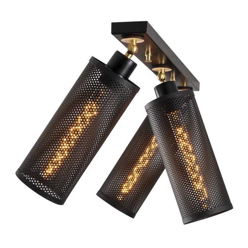 Réglette Modèle 13 Deco 3 Lumières Noire