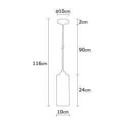 Model 13 Deco 1-light Pendant Lamp Black