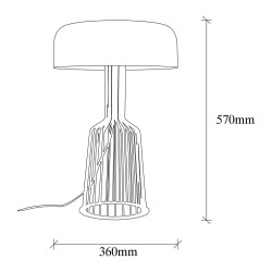 Lampe de table Modèle 14 Déco Noire