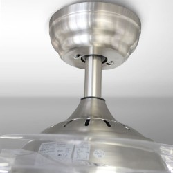 Detalle florón Ventilador DC María LED-CCT y Altavoz oculto