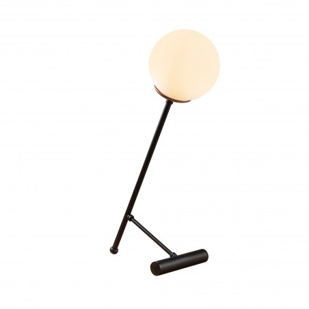 Lampe de table Noire Modèle 17 Déco Abat-jour Verre Opale