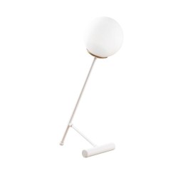 Lampe de table Blanche Modèle 17 Déco Abat-jour Opal