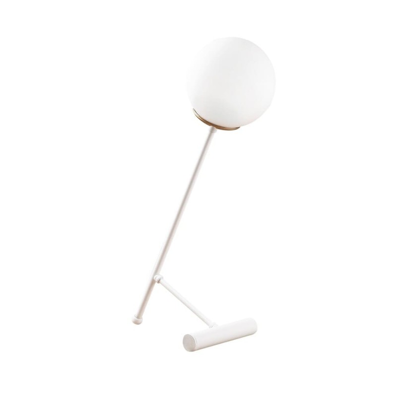 Lampe de table Blanche Modèle 17 Déco Abat-jour Opal