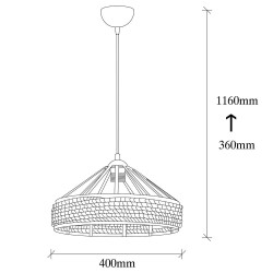 Suspension Modèle 19 Déco 1 lumière