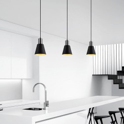 Model 21 Deco Pendant Lamp Black Ajustable Height
