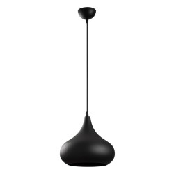 Model 22 Deco Black Pendant Lamp Golden Interior