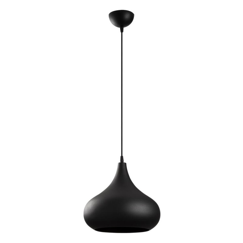 Model 22 Deco Black Pendant Lamp Golden Interior