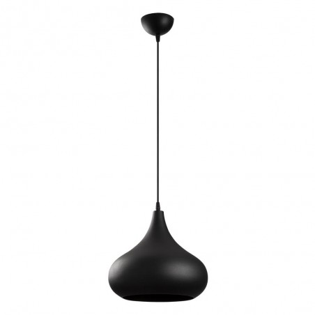 Model 22 Deco Black Pendant Lamp Golden Interior