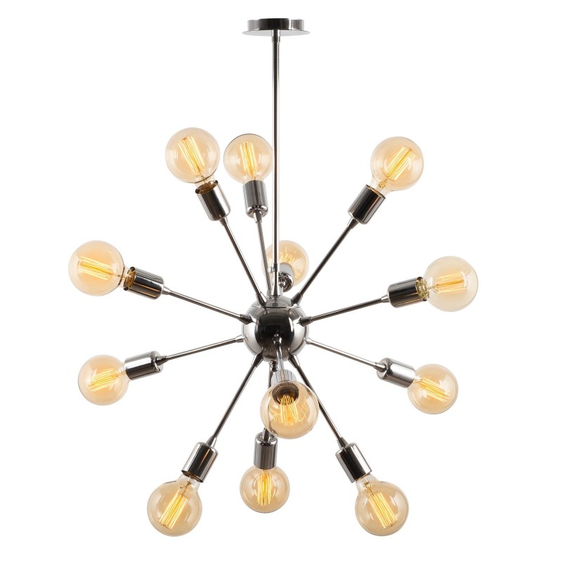 Modèle 31 Deco Lustre 10 lumières Sphère Sputnik Chromé