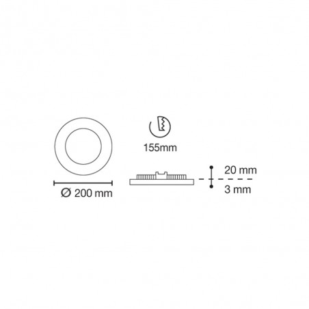 Downlight LED Novo Lux 12W 4000K Rouge